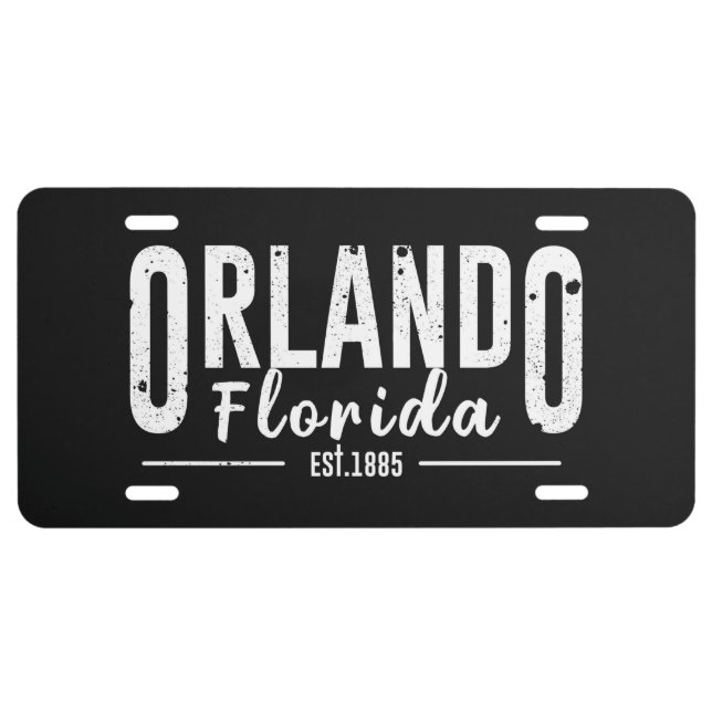 Orlando Florida License Plate (Front)