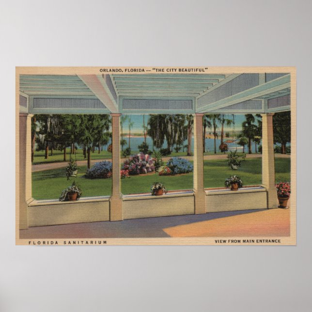 Orlando, Florida - Outdoor View of Florida Poster (Front)