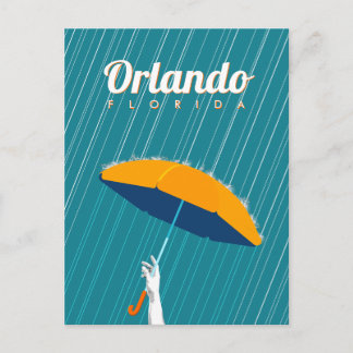 Orlando, Florida - Rain Holiday Postcard