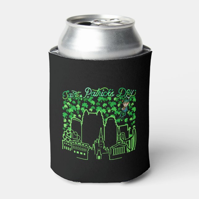 Orlando Florida Saint Patrick's Day Can Cooler (Can Front)