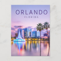 Orlando Florida Skyline Lake Sunset Travel