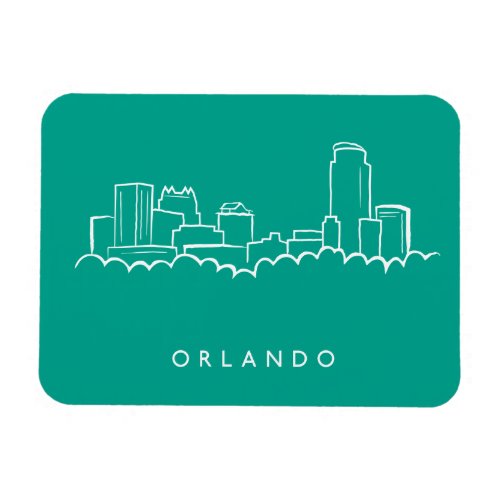 Orlando Florida Skyline Magnet