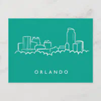 Vintage Orlando Florida City Sights Postcard