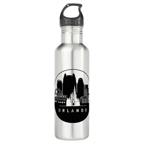 Orlando Florida Skyline Stainless Steel Water Bottle