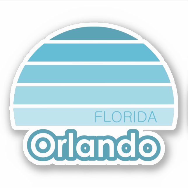 Orlando Florida  Sticker (Front)