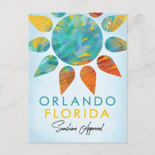 Orlando Florida Sunshine Travel Postcard