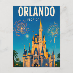 Orlando Florida Travel City Landscape Postcard