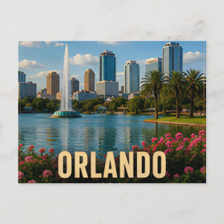 Orlando Florida USA Theme Parks Central Travel 🎢 Postcard
