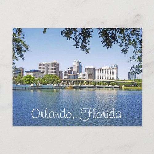 Orlando Florida viewed from Lake Lucerne Postcard