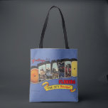Orlando Florida Vintage Retro Design Tote Bag<br><div class="desc">A vintage, retro postcard for Orlando, Florida - colorful, bright and now repurposed on a shoulder tote bag.</div>