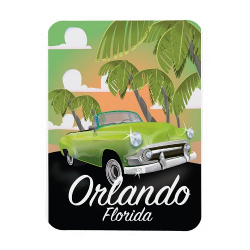 Orlando Florida vintage travel poster Magnet