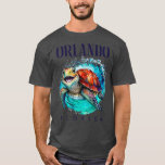 Orlando Florida Watercolor Happy Sea Turtle   T-Shirt