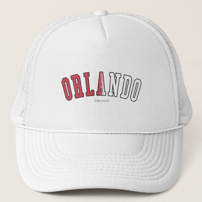 Orlando in Florida State Flag Colors Hat