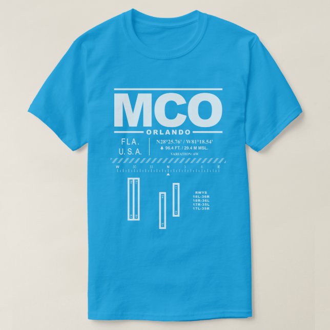 Orlando International Airport MCO T-Shirt (Design Front)