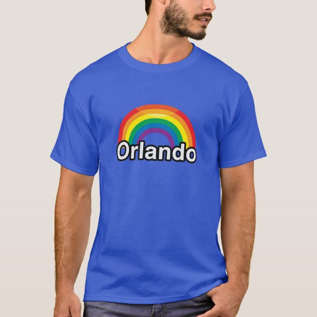 ORLANDO LGBT PRIDE RAINBOW -.png T-Shirt (Front)