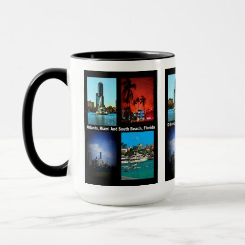 Orlando Miami South Beach Collage Mug