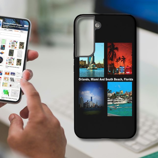 Orlando, Miami, South Beach Collage Samsung Galaxy Case (Orlando, Miami, South Beach Collage Samsung Galaxy Case)