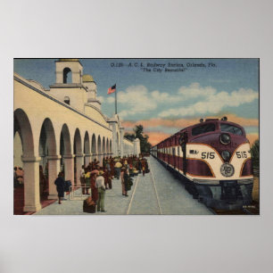 Orlando Railway Station Poster