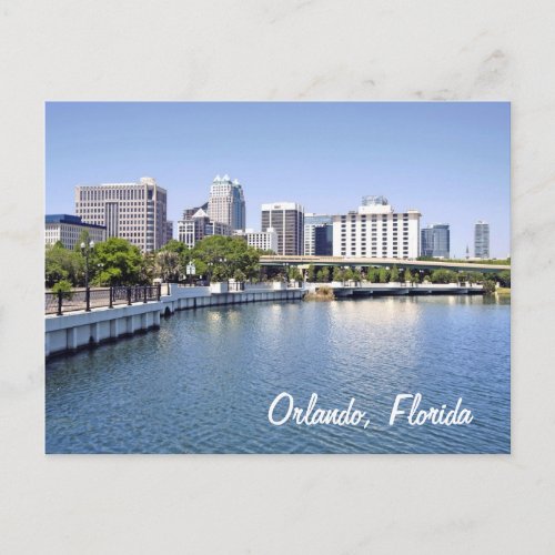 Orlando skyline from Lake Lucerne Postcard