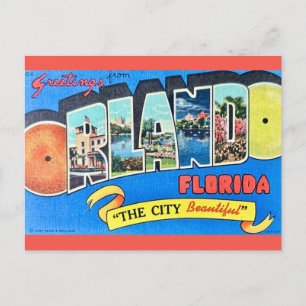 Orlando Vintage Greeting Postcard