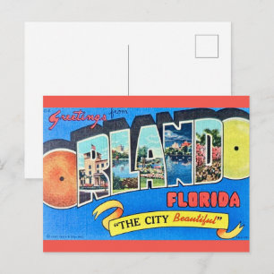Orlando Vintage Greeting Postcard