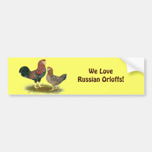 Orloff:  Spangled Pair Bumper Sticker