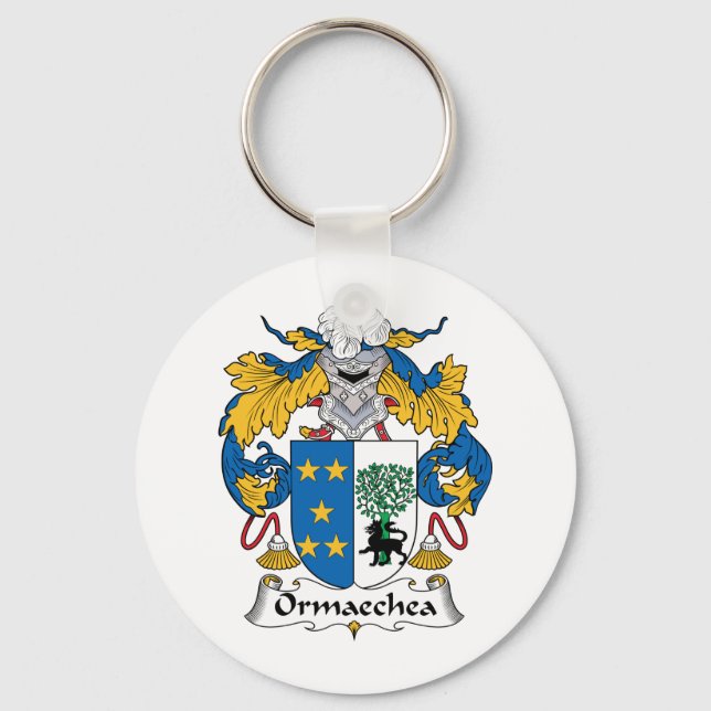 Ormaechea Family Crest Keychain (Front)