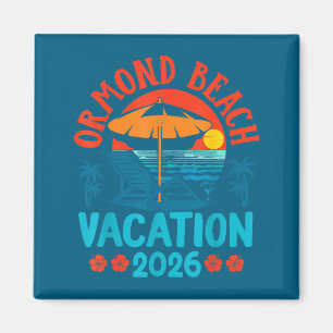 Ormond Beach Florida 2026 Family Vacation Beach Su Magnet