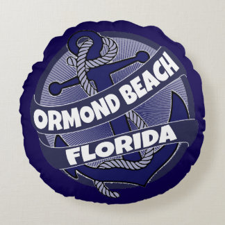 Ormond Beach Florida anchor swirl pillow