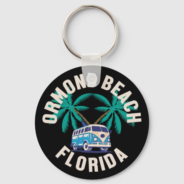 Ormond Beach,Florida Keychain (Front)