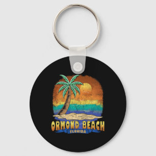 Ormond Beach Florida Vintage Distressed Souvenir Keychain