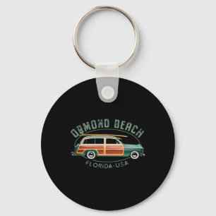Ormond Beach Florida Vintage Surfing Keychain
