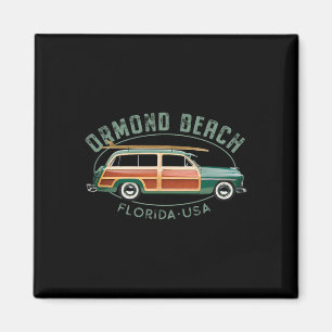 Ormond Beach Florida Vintage Surfing Magnet