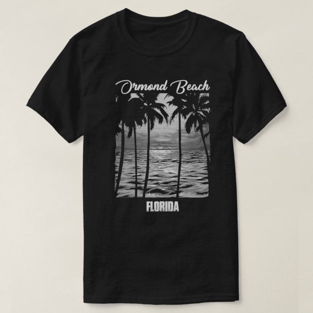 Ormond Beach Souvenir  Florida Reminder  T-Shirt (Design Front)