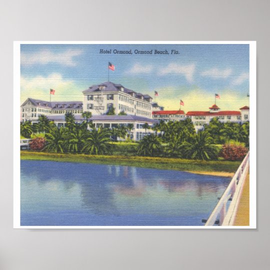 Ormond Hotel Beach Florida Poster Zazzle Ormond Hotel Beach Florida Poster