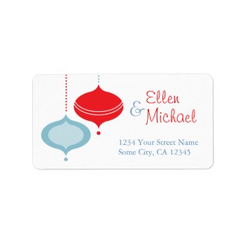 Ornament Address Labels by charmingink at Zazzle
