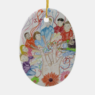 Ornament, Adoption Is Love Ceramic Ornament