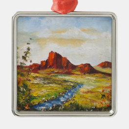 Ornament Ann Hayes Painting Red Rock Canyan