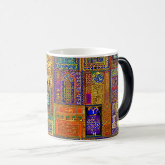 Ornament arabic stylish design color morph mug 
