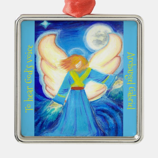 Ornament: Archangel Gabriel Metal Ornament (Front)