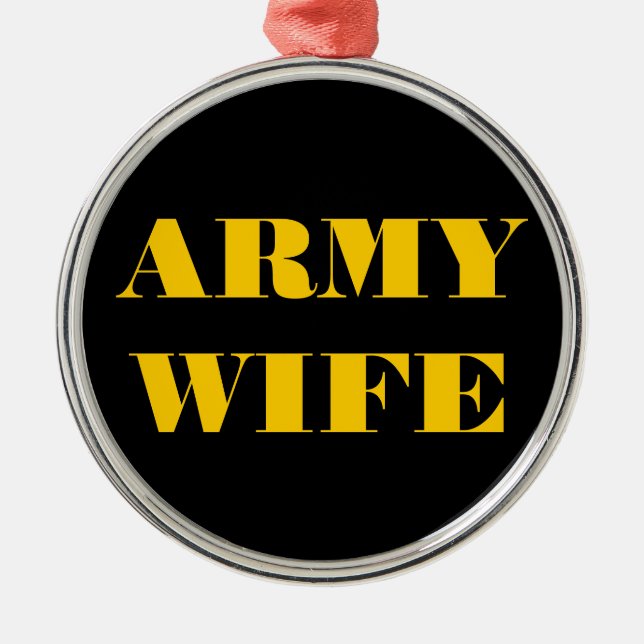 Ornament Army Wife (Front)