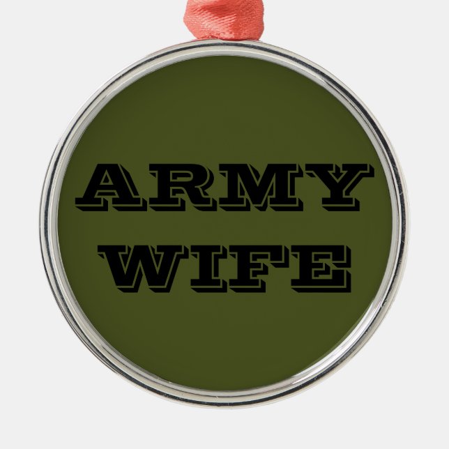 Ornament Army Wife (Front)