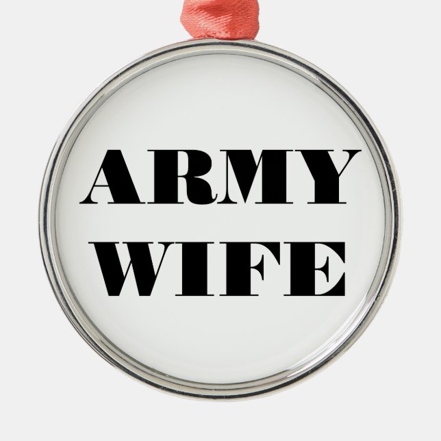 Ornament Army Wife (Front)