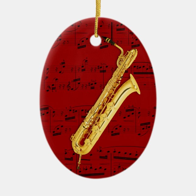 Ornament - Bass Sax - Pick your color (Front)