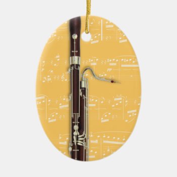 Ornament - Bassoon 2 - Pick Your Color by inpMusicAndArt at Zazzle