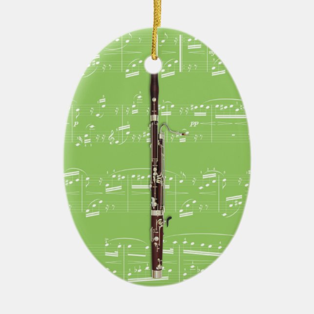 Ornament - Bassoon - Pick your color (Front)