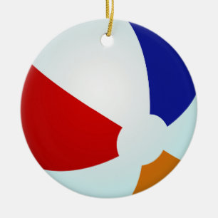 Ornament, Beachball Ceramic Ornament