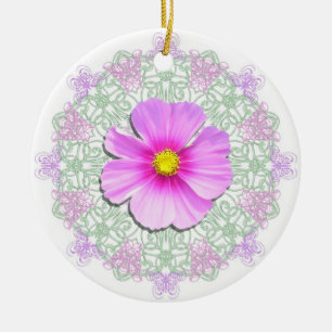 Ornament - Bi-Color Cosmos on Lace