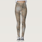 Boho Mandalas Earth Tones Leggings