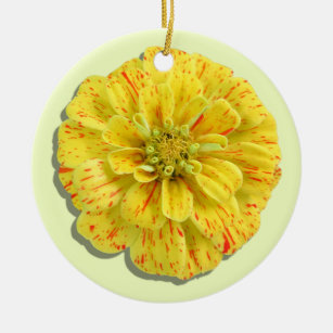 Ornament - Candy Stripe Zinnia